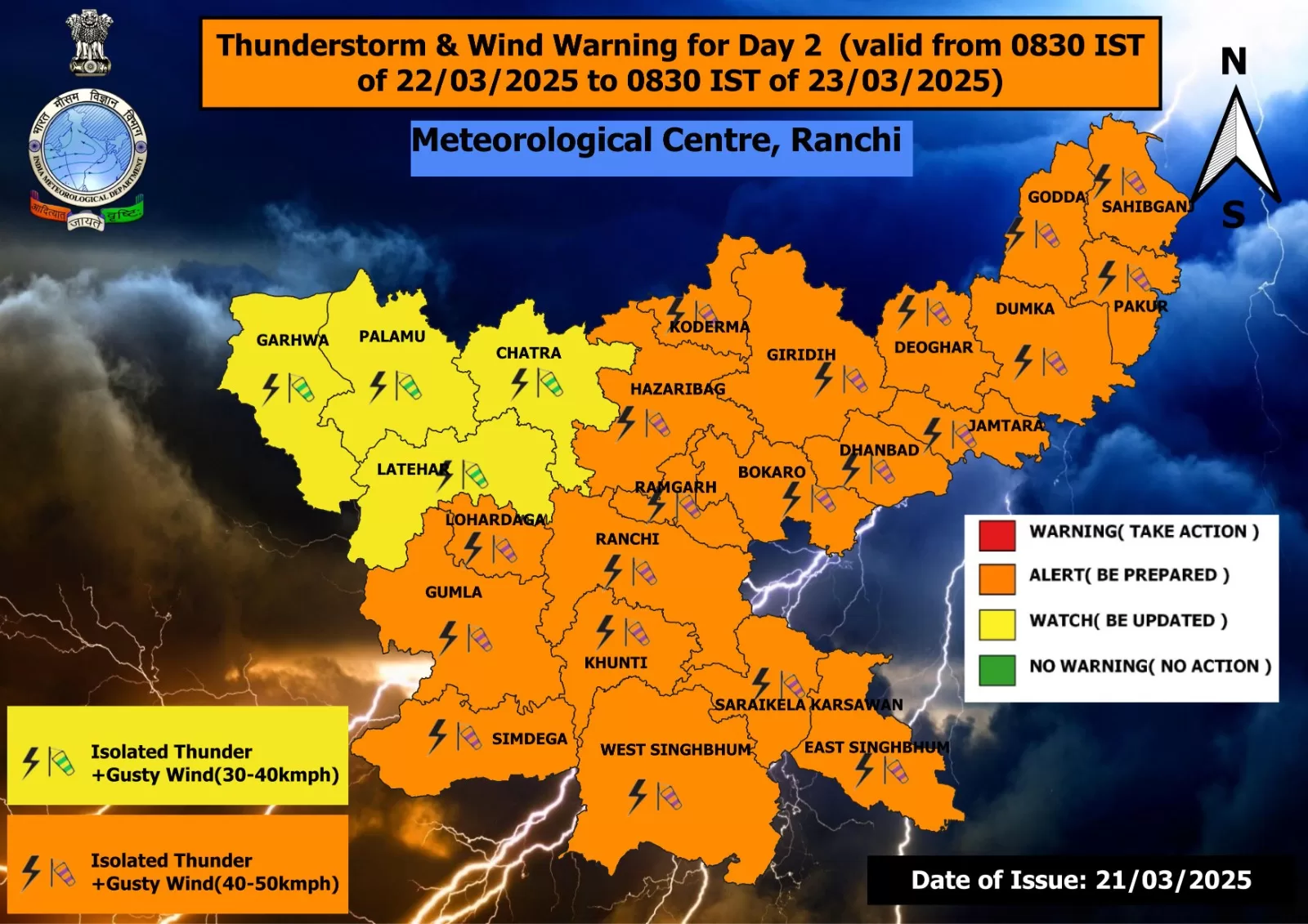 Jharkhand Weather Report