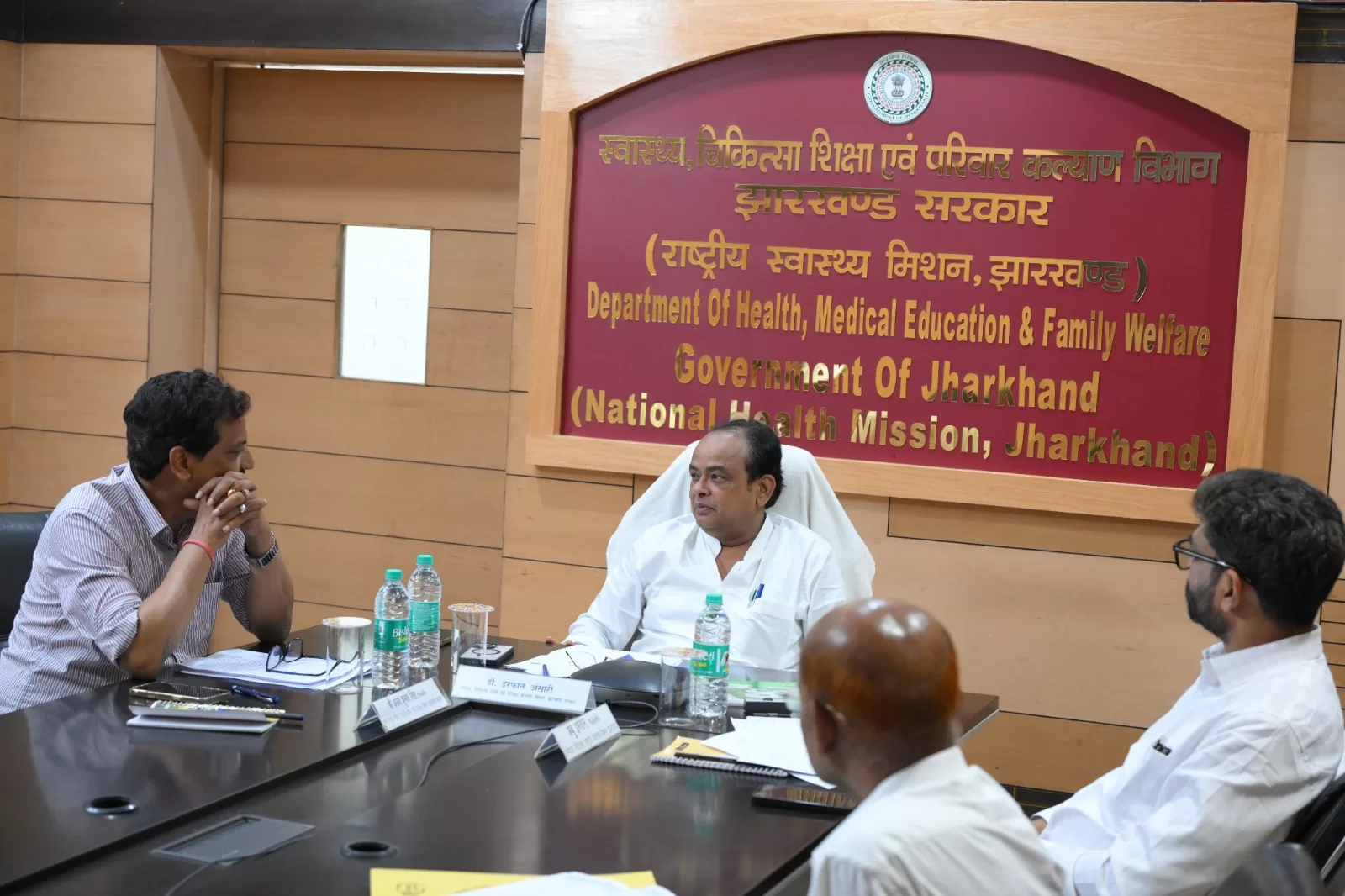 Union Health Minister JP Nadda online review meeting of health programs of Jharkhand
