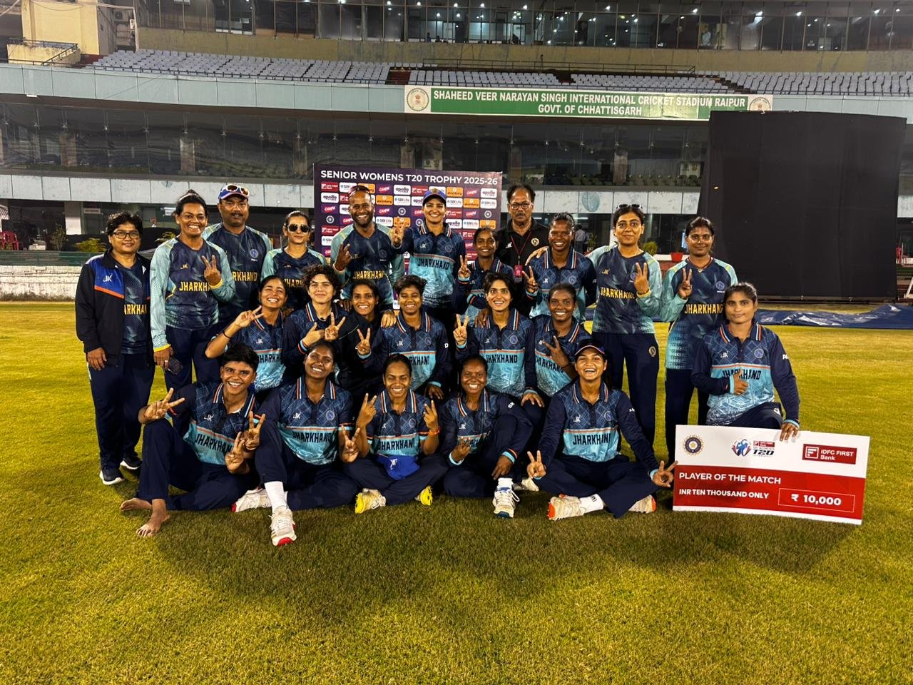 Jharkhand cricket team impressive performance in Vinoo Mankad Trophy and Senior Women T20 Trophy