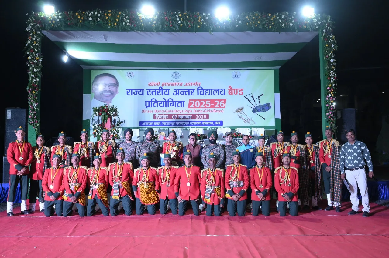 State level school band competition concludes in Ranchi