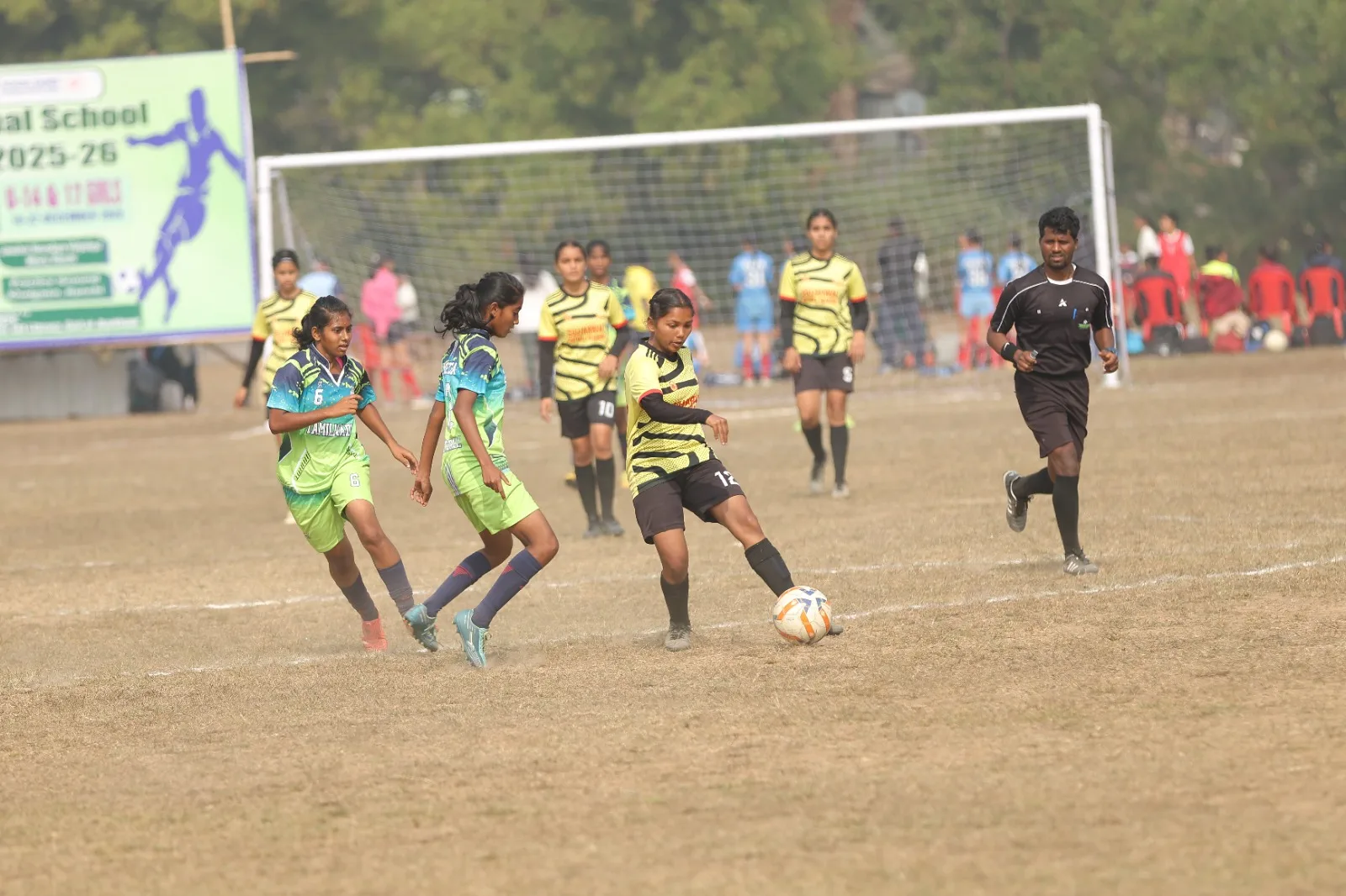 Jharkhand team reached semi finals of Under 14 category of 69th National School Girls Football Championship