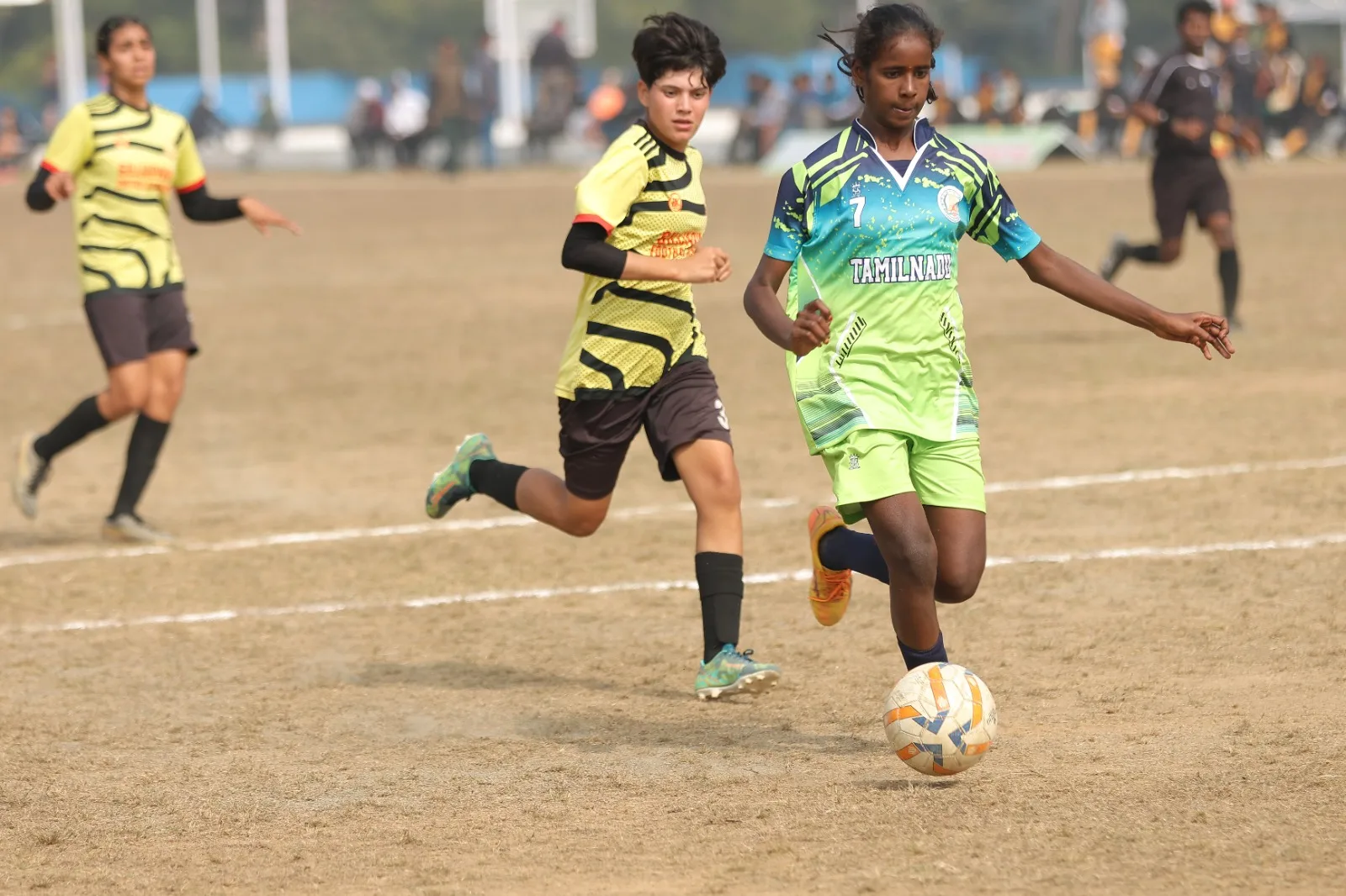Jharkhand team reached semi finals of Under 14 category of 69th National School Girls Football Championship