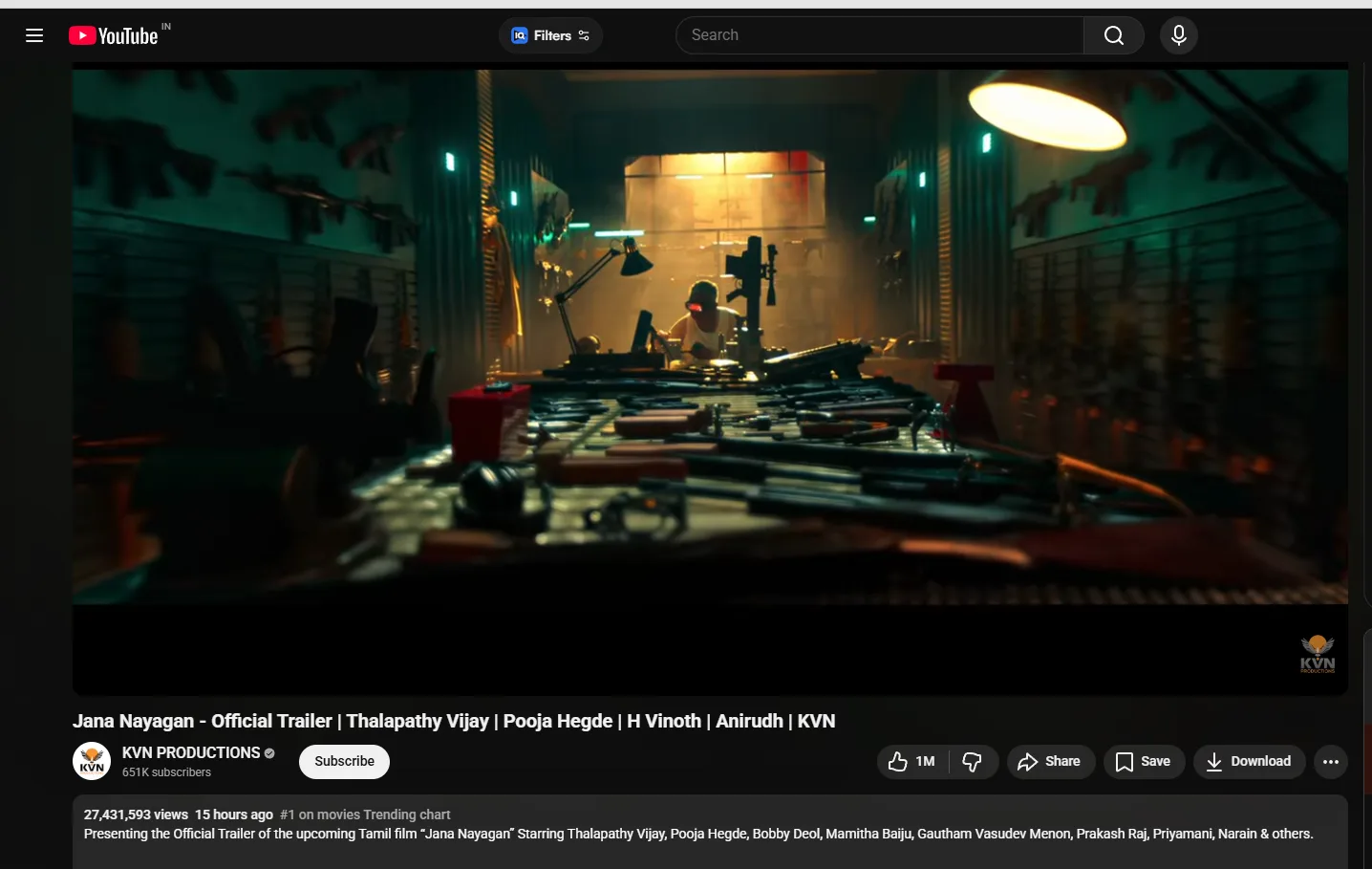 Jana Nayagan trailer