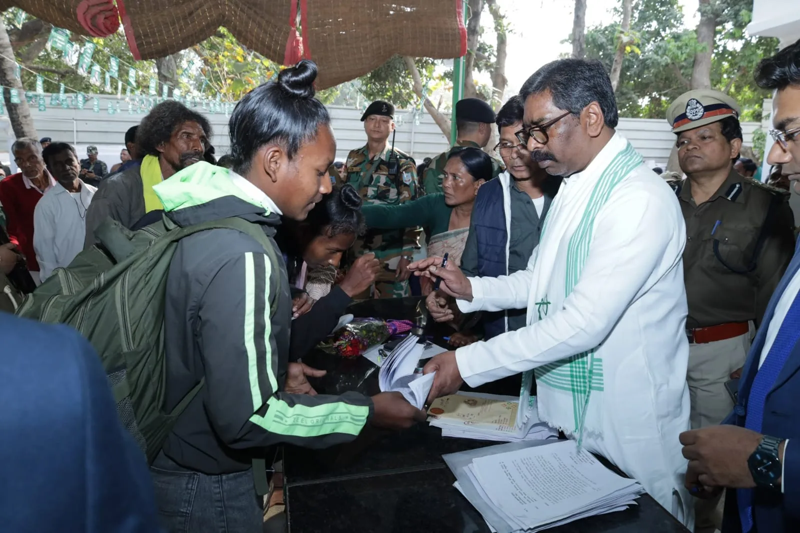 CM Hemant Soren listened to people problems in Dumka