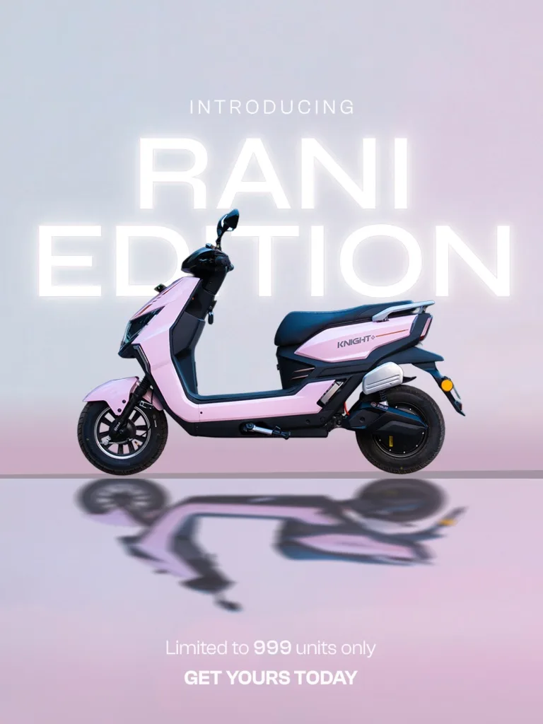Only 999 units of this baby pink colored electric scooter have been made available for sale.