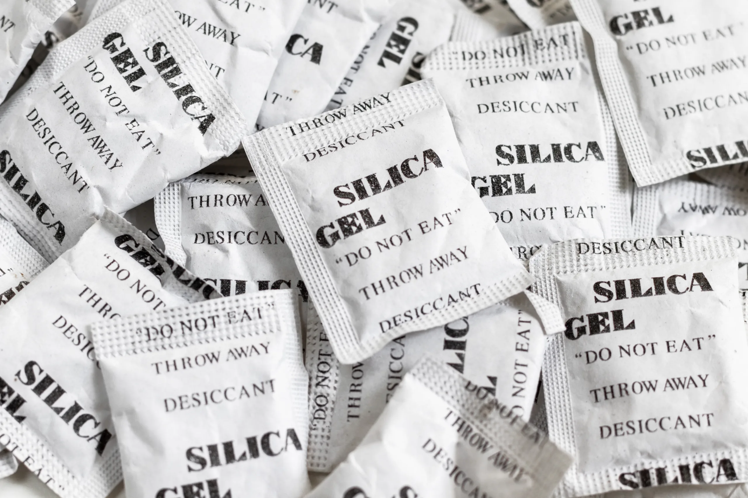 Find out why you shouldn't throw away silica gel packets.