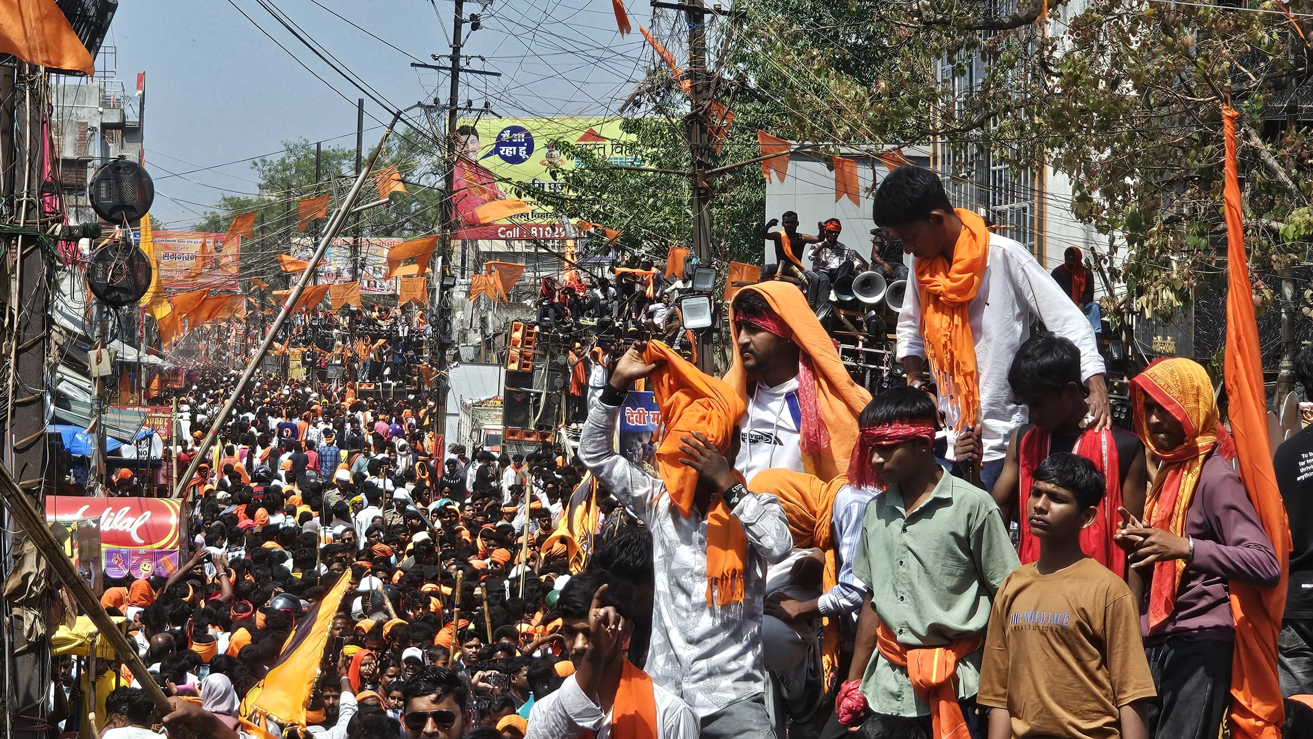 Ram Navami procession in Hazaribag