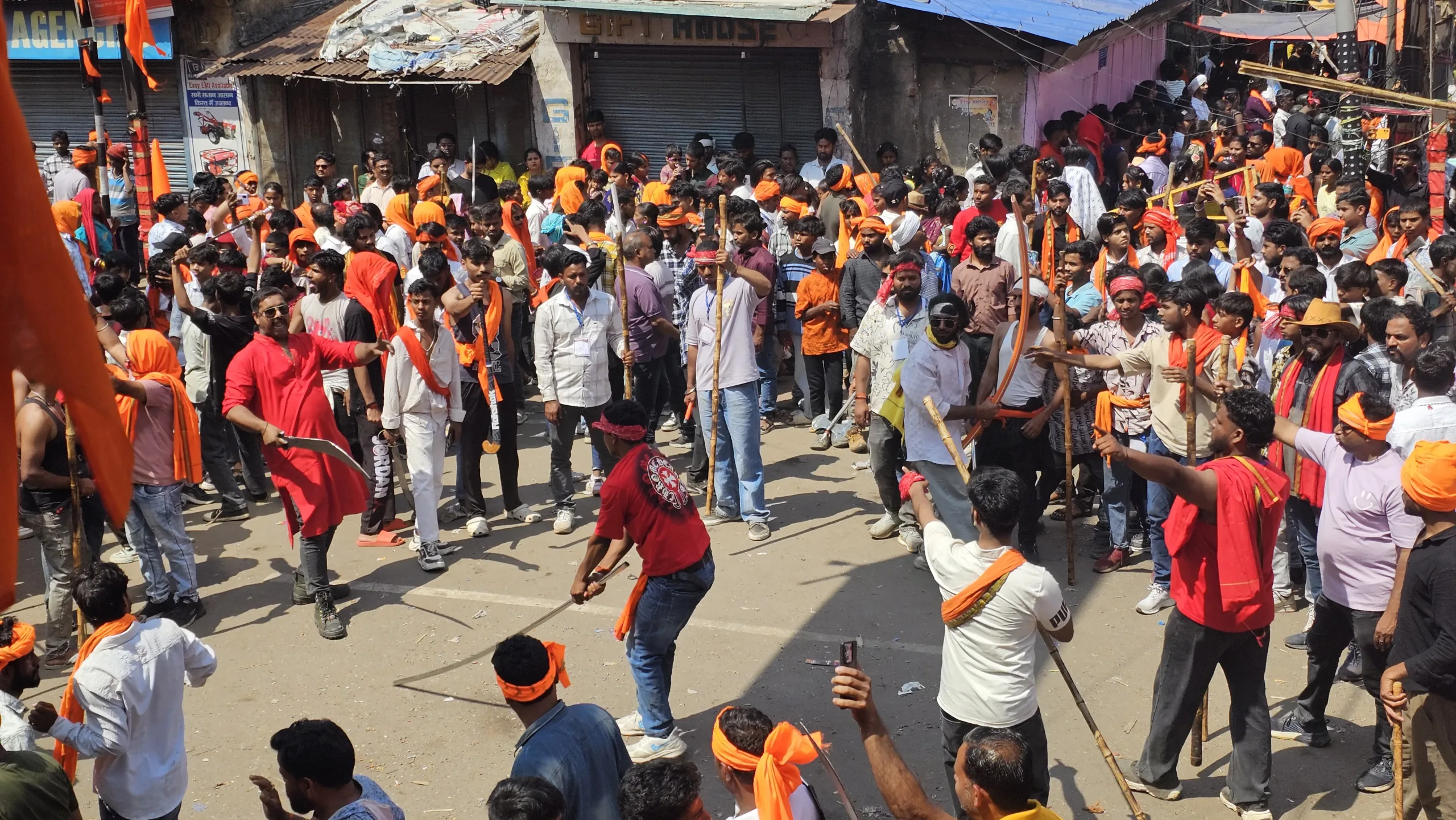 Ram Navami procession in Hazaribag
