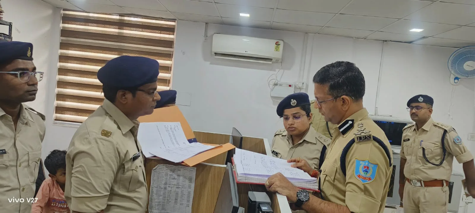 DIG Kishore Kaushal inspection