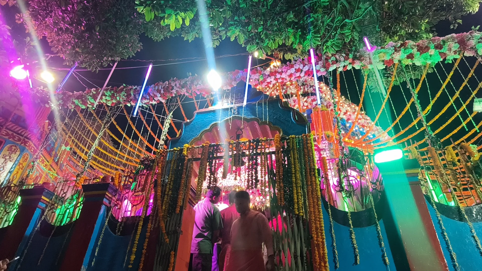 Maa Chinnamasta Temple decorated with flowers on Chaitra Navratri