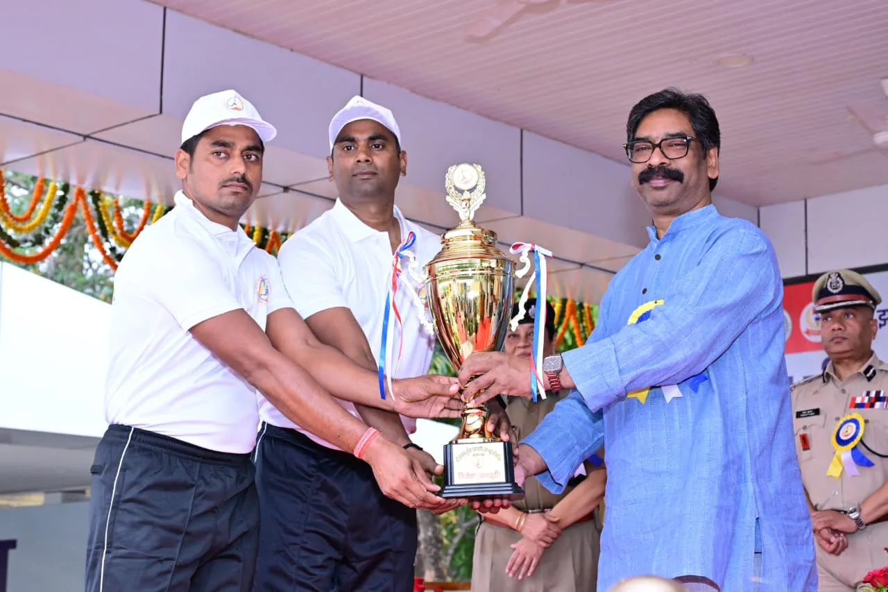 CM Hemant Soren attended closing ceremony of 17th Jharkhand Police State Level Sports Competition