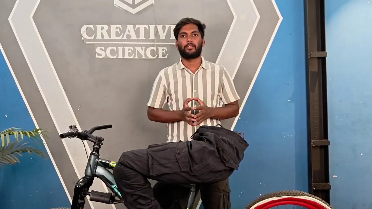 A young innovator from Surat has created a unique bicycle