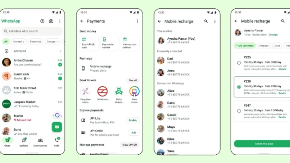 WhatsApp Launches Mobile Recharge