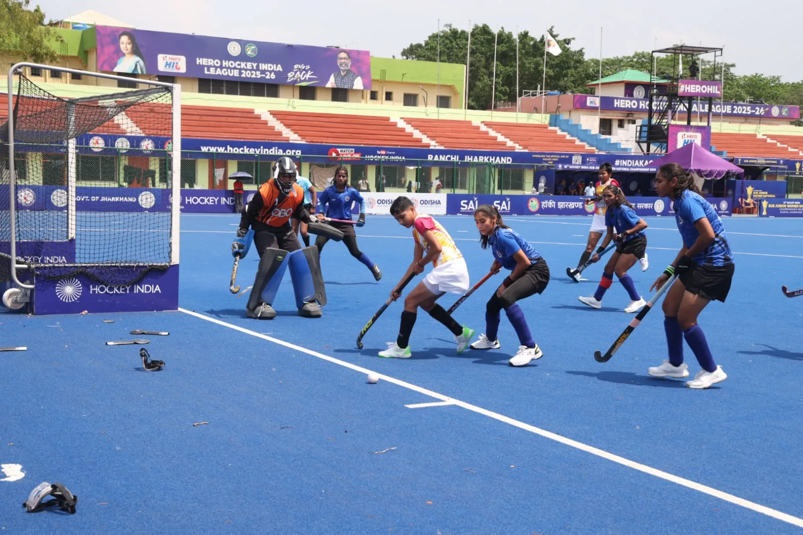 Matches of 16th Hockey India Sub Junior Women National Hockey Championship in Ranchi