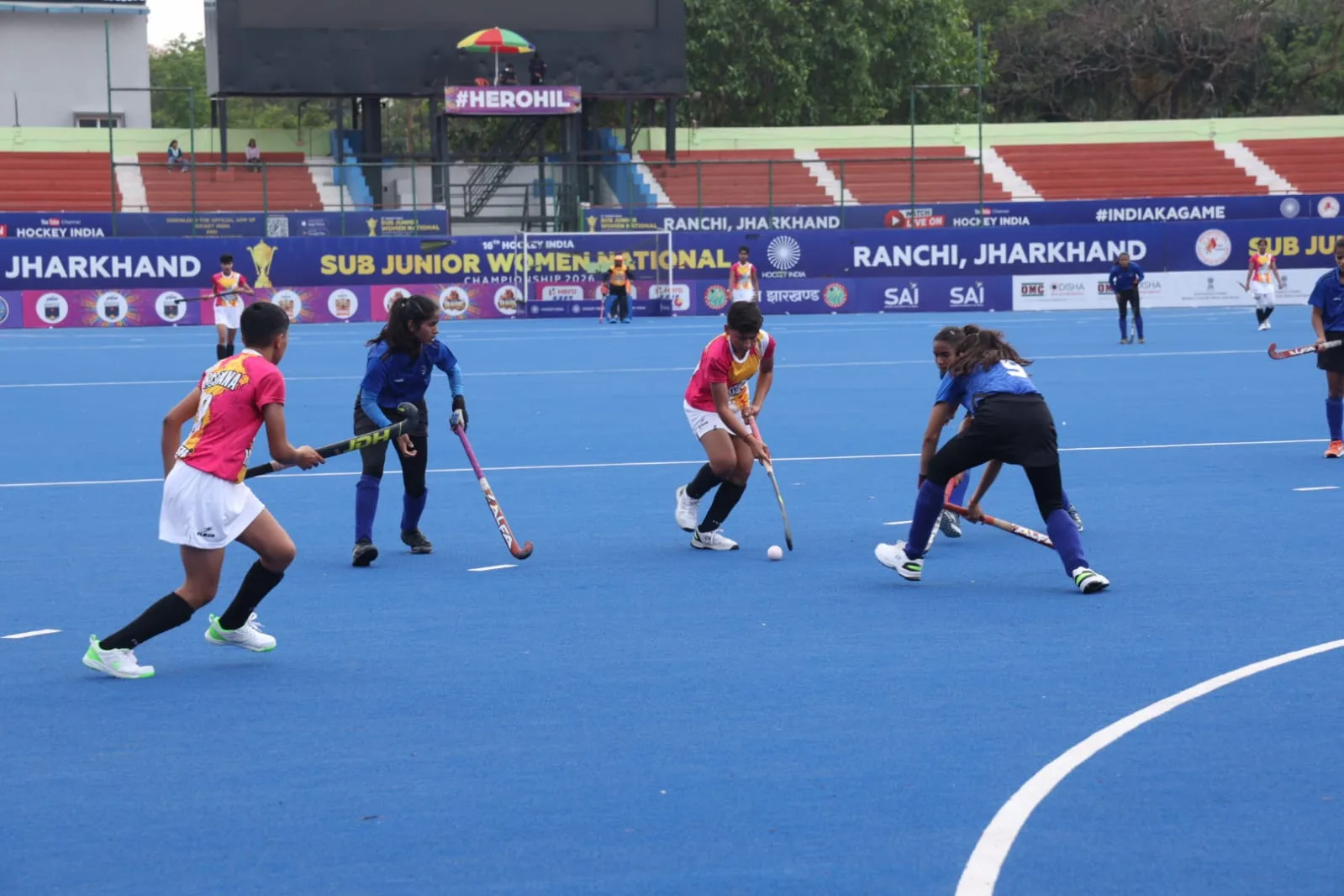 Matches of 16th Hockey India Sub Junior Women National Hockey Championship in Ranchi