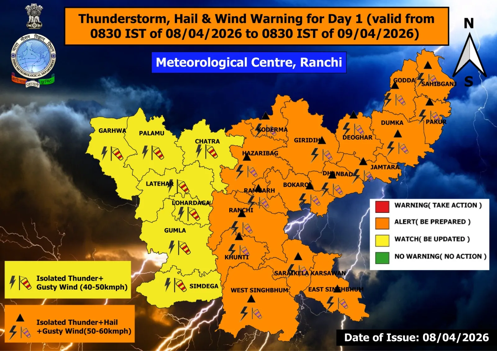 Weather Forecast for Jharkhand
