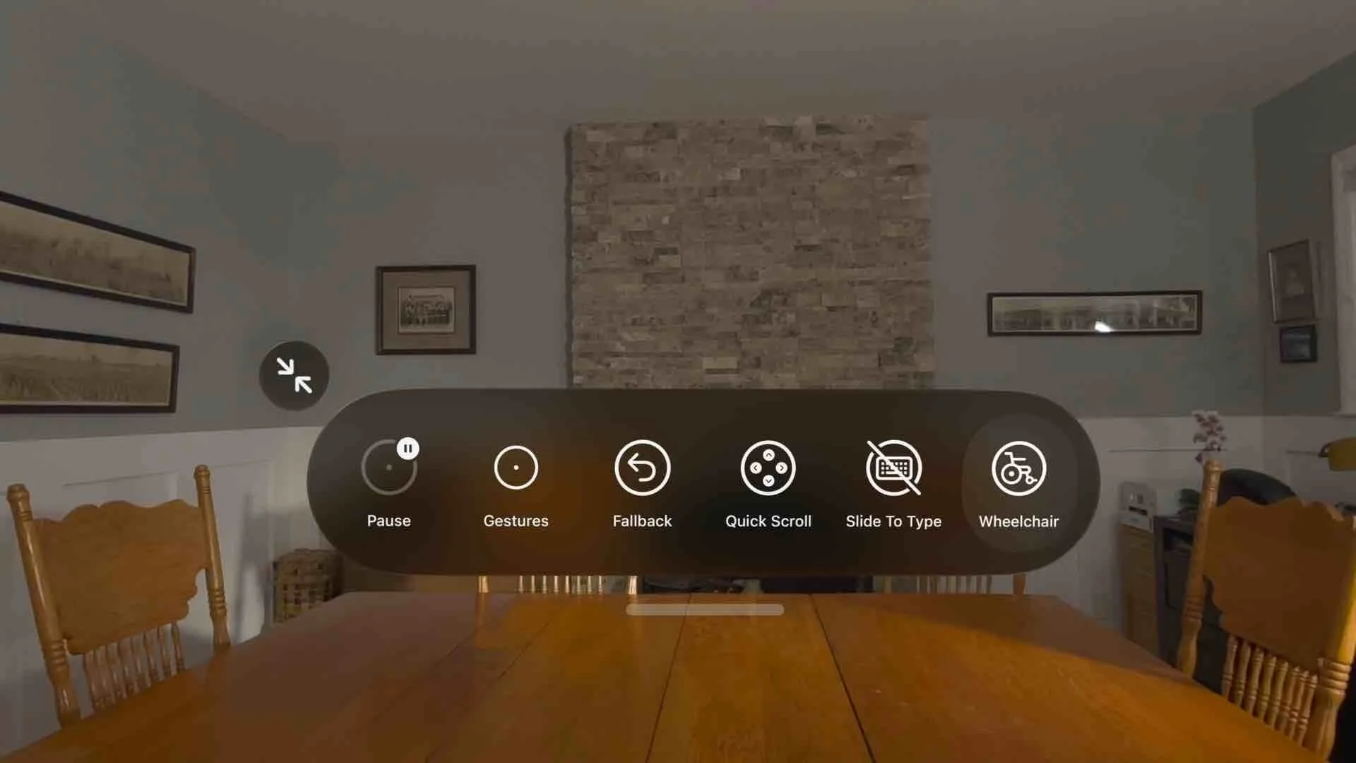 Vision Pro supports Wheelchair controls with eye movements