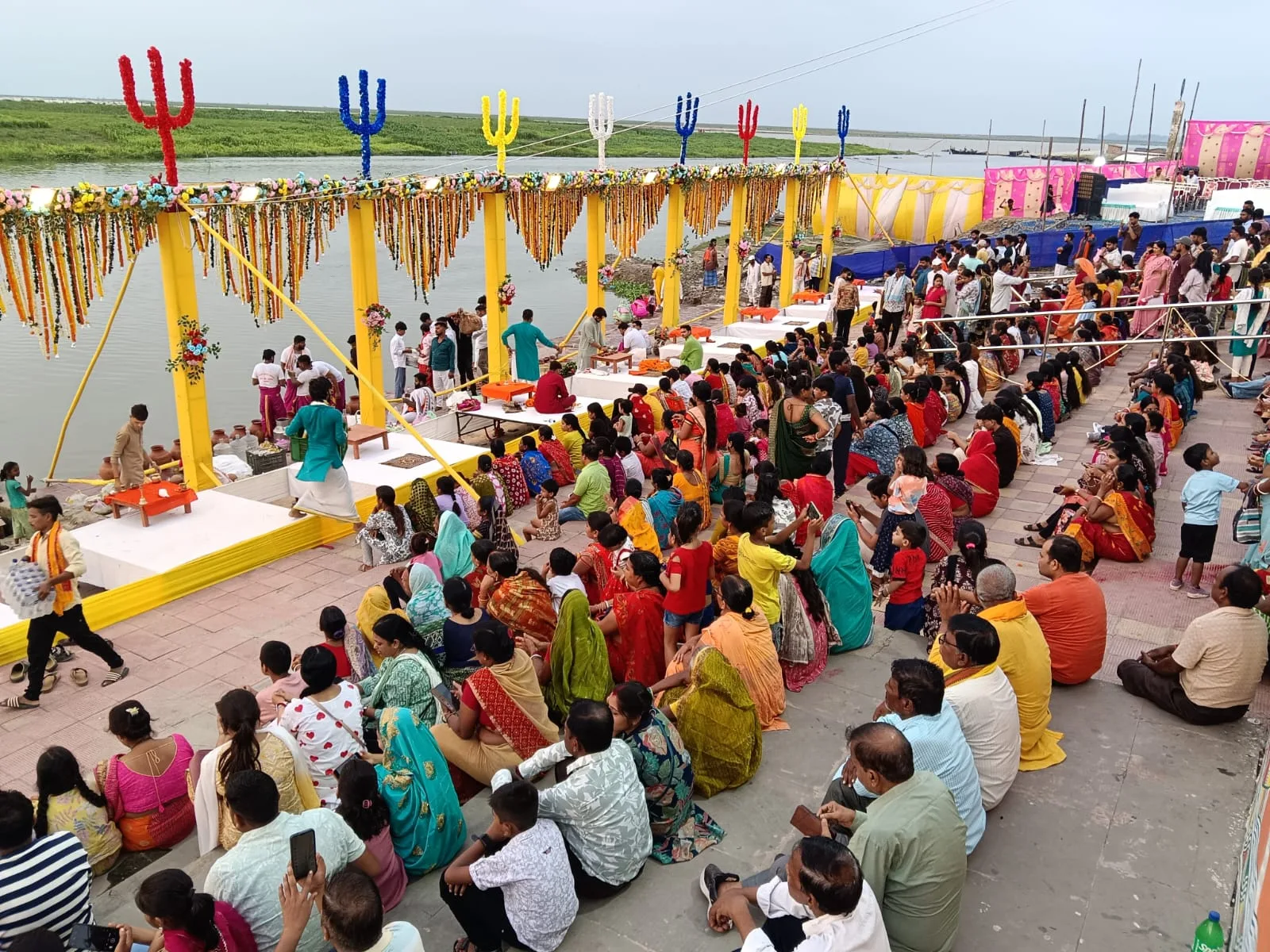 Ganga Aarti organised on occasion of Ganga Dussehra in Sahibganj