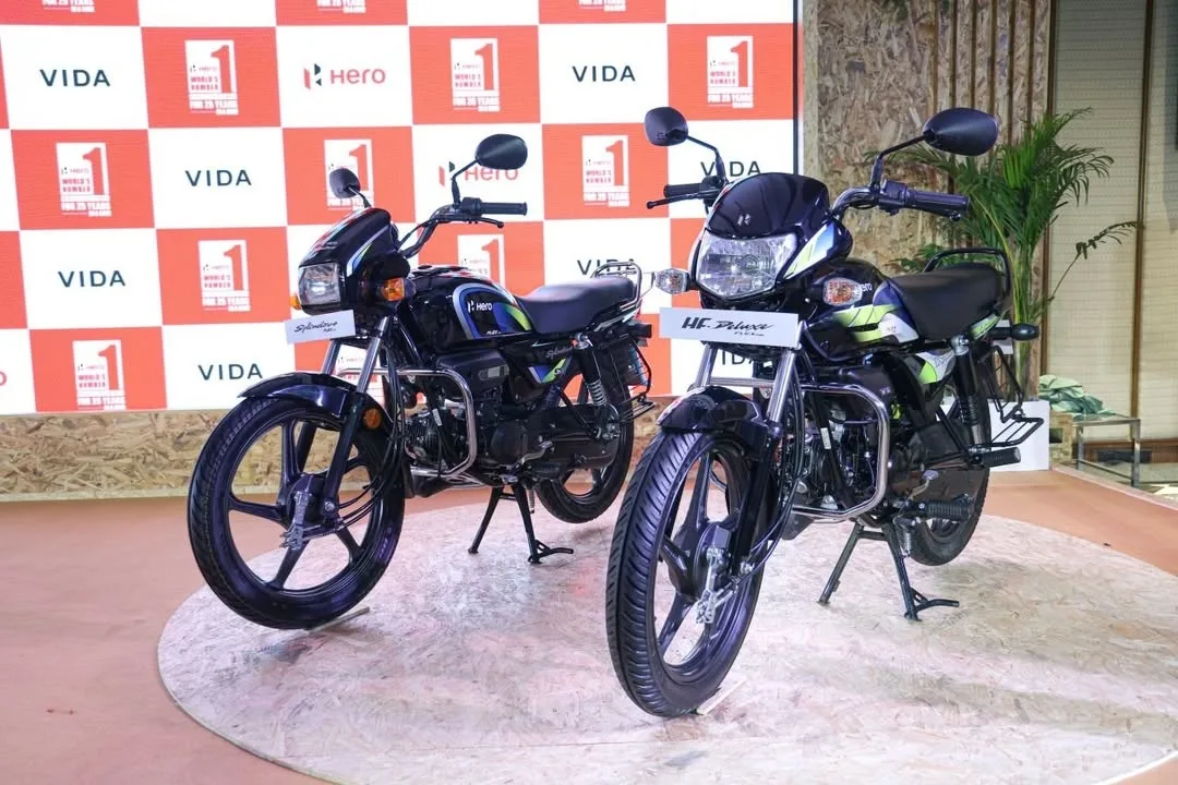 Hero Splendor+ Flex-Fuel and Hero HF Deluxe Flex-Fuel