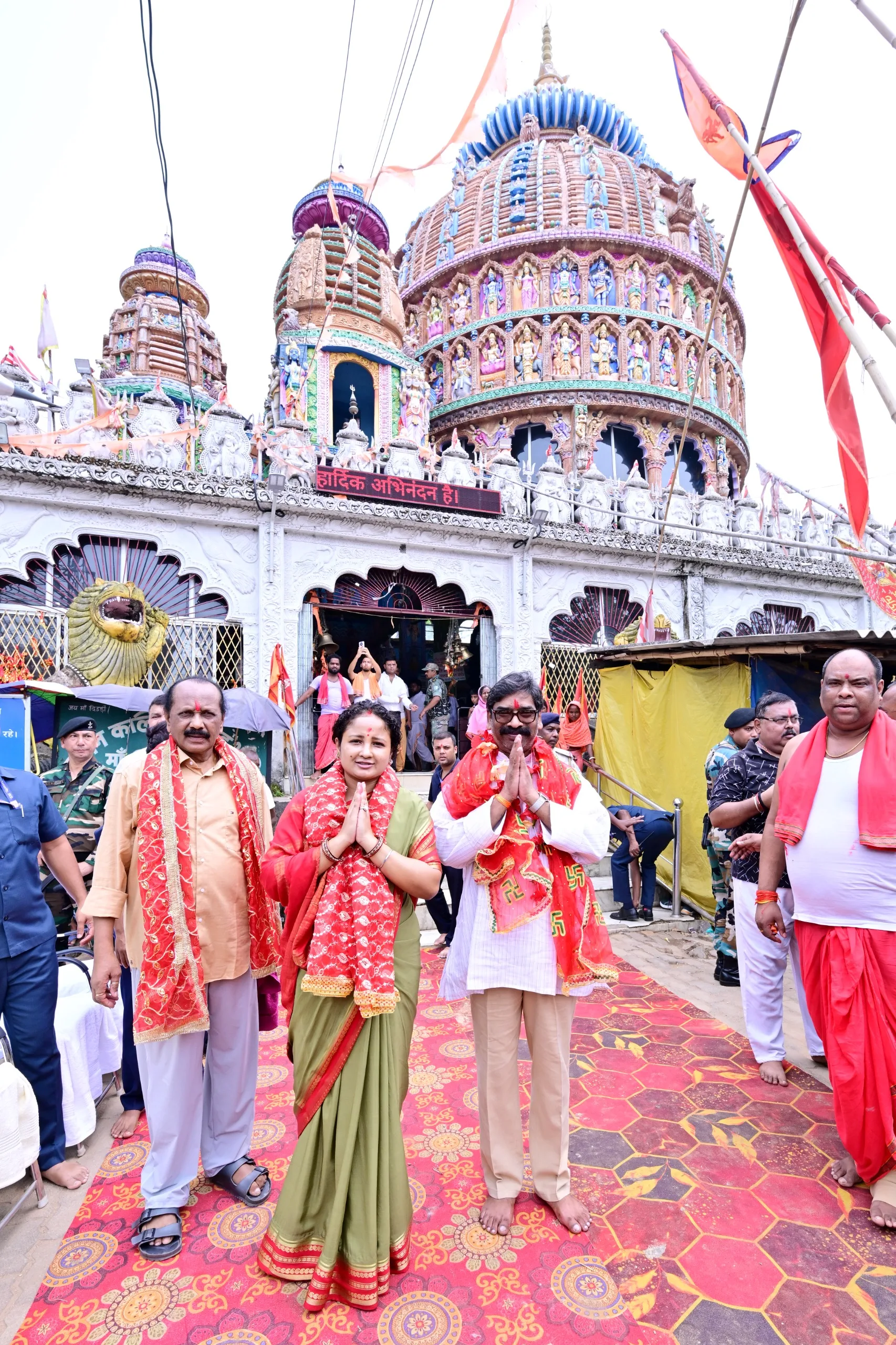 CM Hemant Soren in Deori Temple