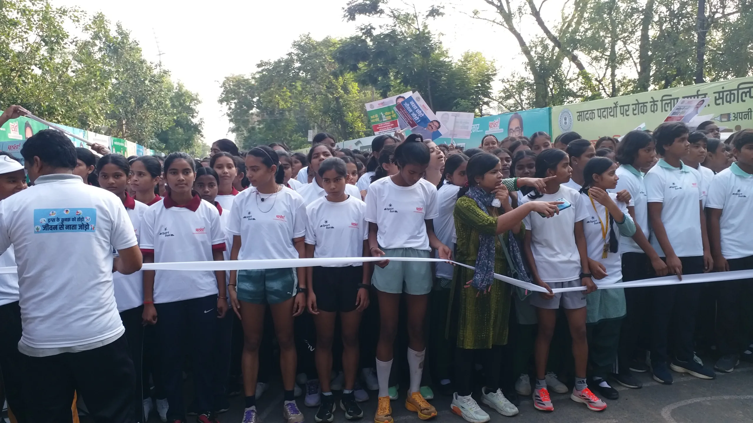 De-addiction awareness marathon at Morhabadi in Ranchi