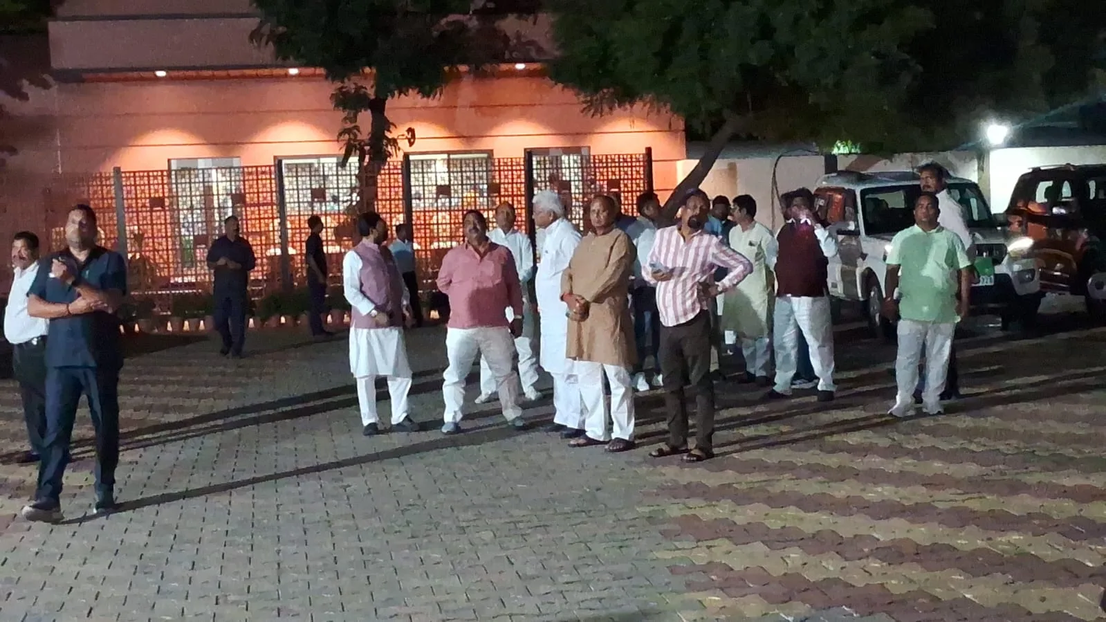 INDI Alliance leaders meeting regarding Rajya Sabha elections at CM residence in Ranchi