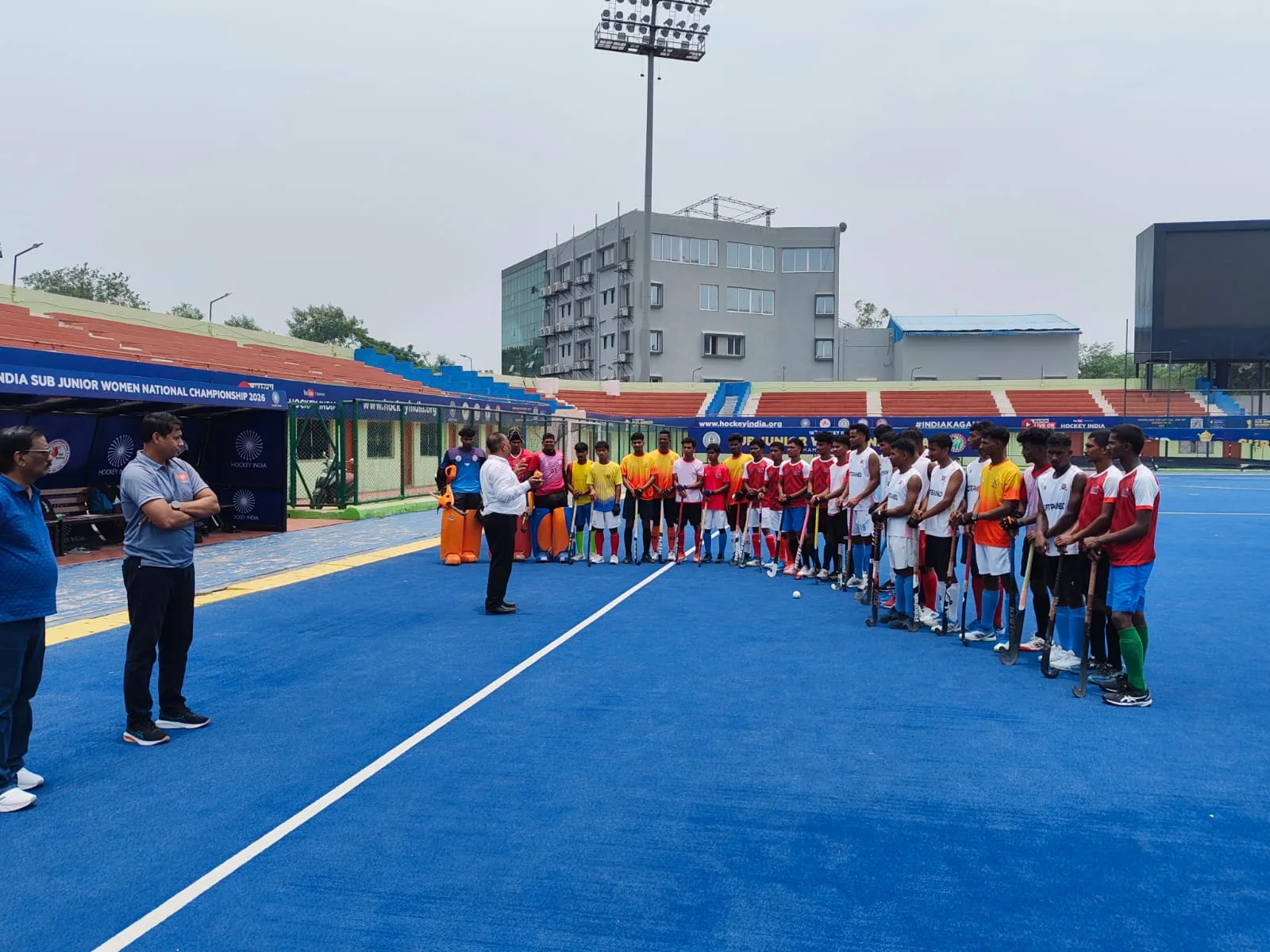 Many players appeared for trials for Jharkhand team for Junior Hockey Nationals