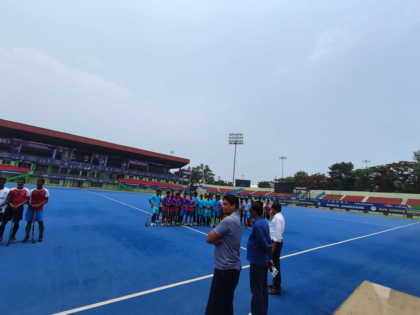 Many players appeared for trials for Jharkhand team for Junior Hockey Nationals